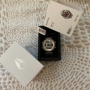 Nixon Stainless Silver Digital Watch NWT